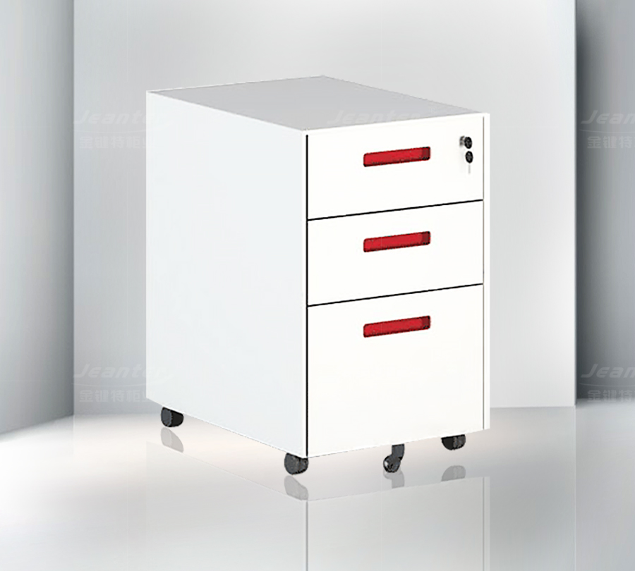 內(nèi)嵌式拉手三抽活動(dòng)柜